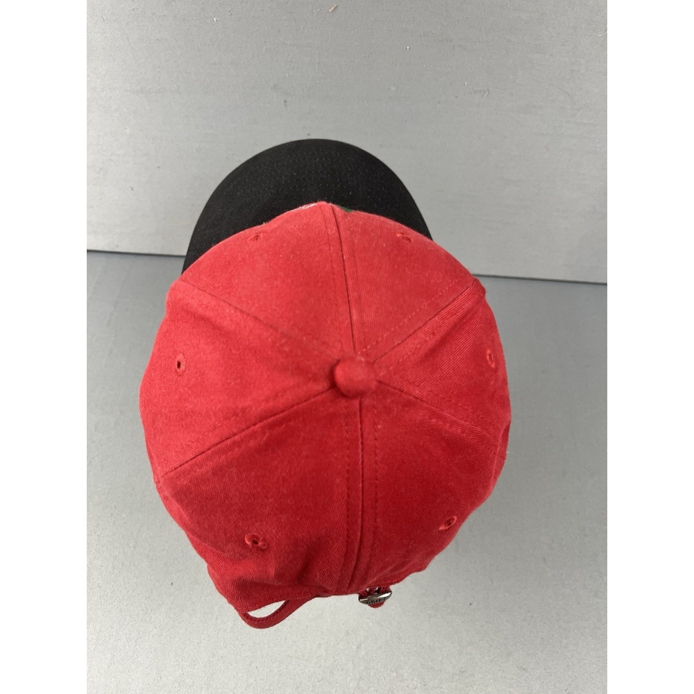Talkeetna Alaska Hat Cap Strap Red Black Drift Creek Outdoors Moose Men NWOT - Picture 7 of 13